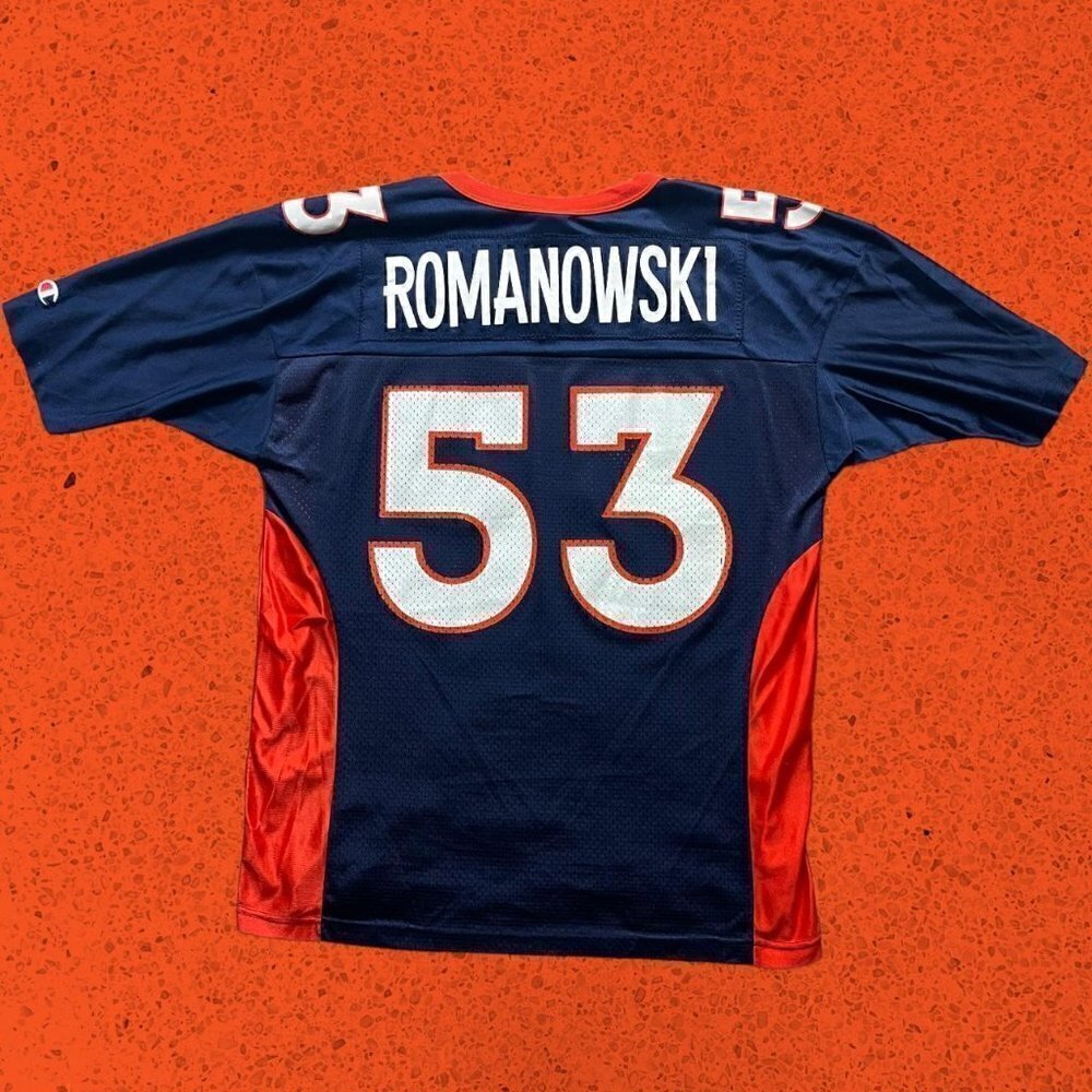 Vintage Champion Denver Broncos Jersey bill romanowski 90s men’s M to L